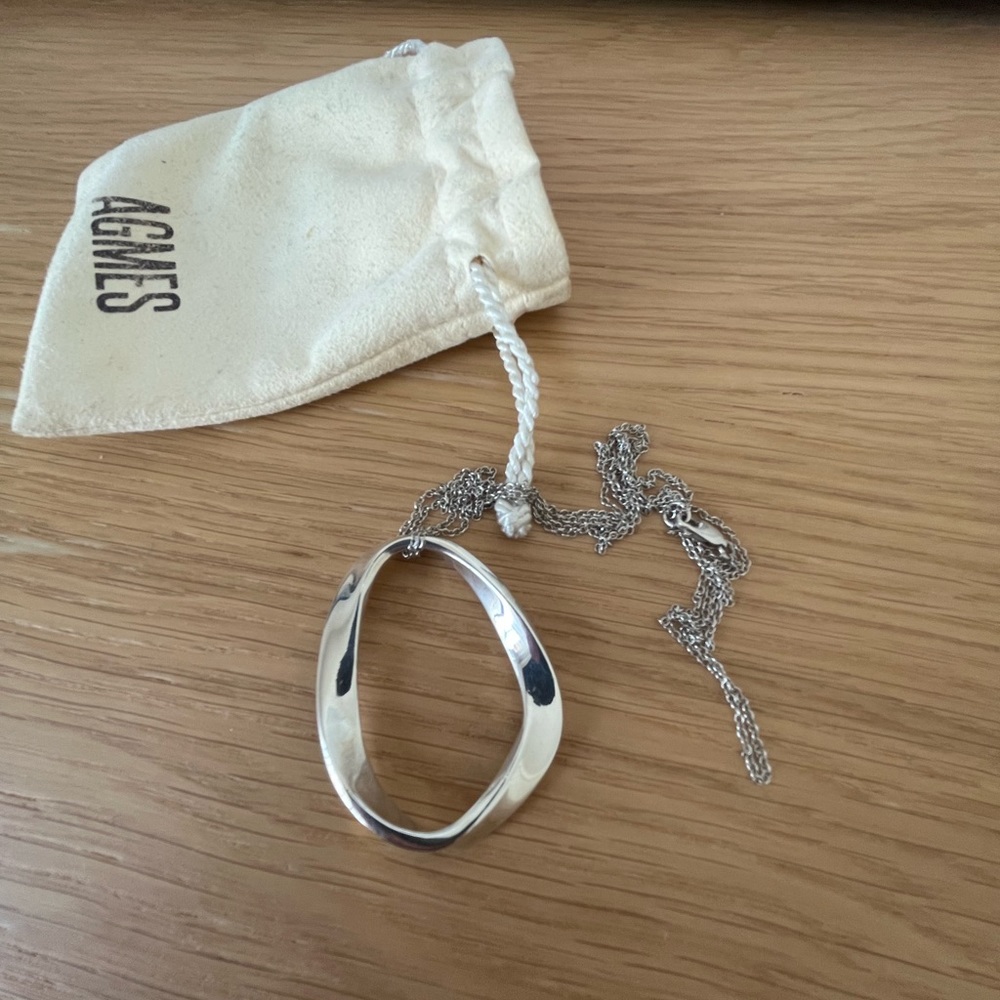 Agmes nyc Isabel Pendant necklace in sterling silver